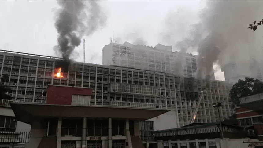 Fire at Secretariat