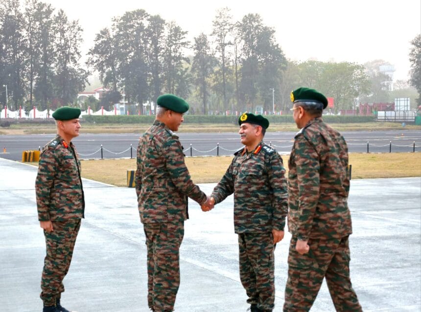 General Upendra Dwivedi in Uttarakhand
