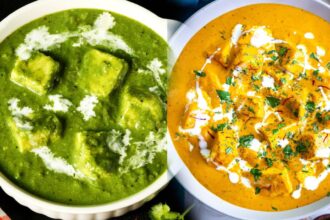 Sahi Paneer And Palak Paneer