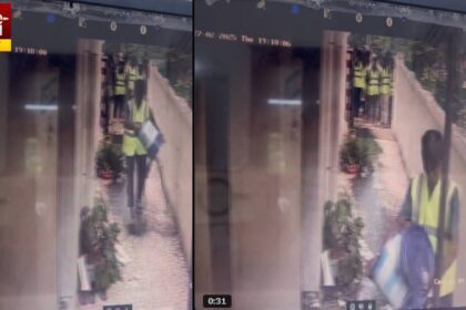 Throwing Sewage Waste