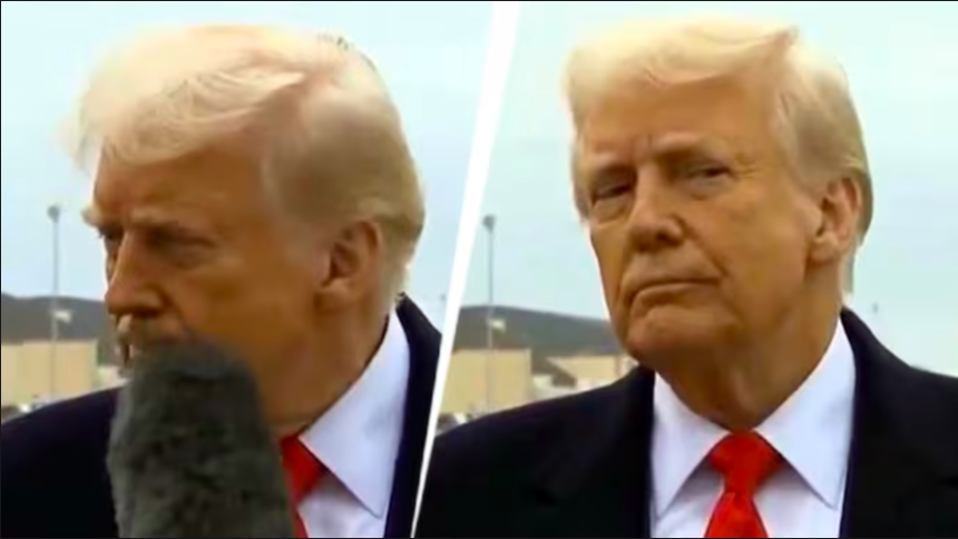 Trump and Reporter