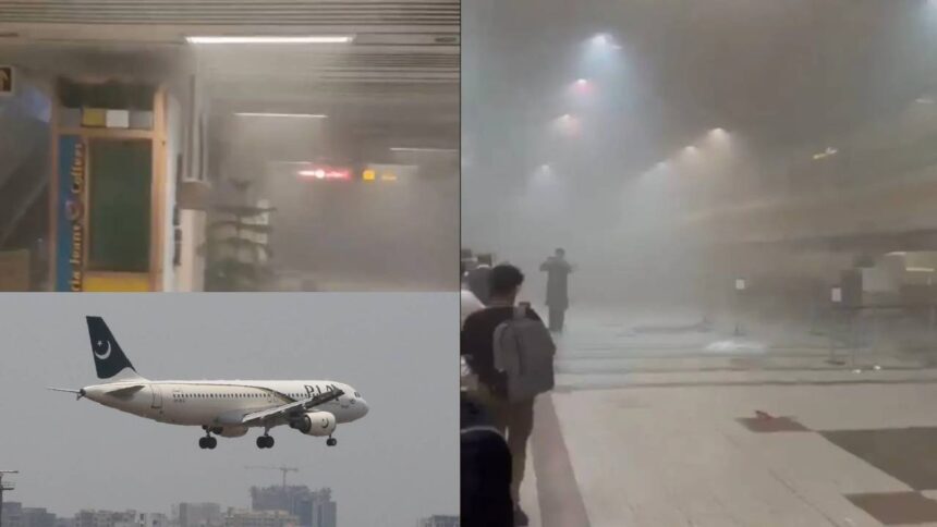 Fire at Lahore Airport