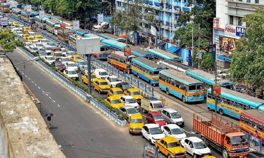Kolkata Traffic Jam
