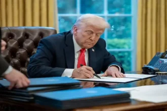 Donald Trump Tariff Row