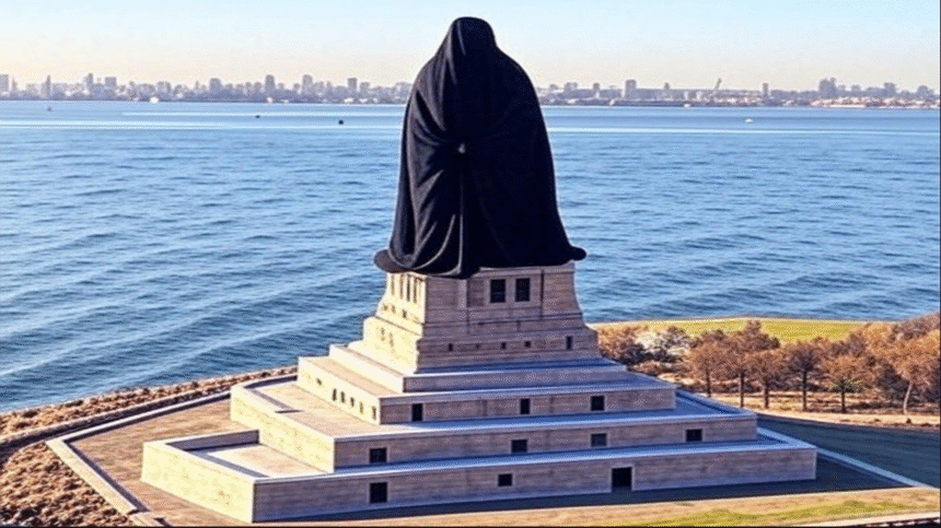 MAGA Share Statue of Liberty pic in burqa