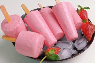 Strawberry Malai Kulfi