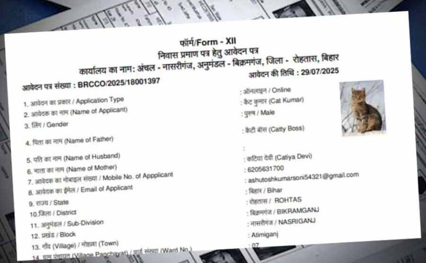 Bihar Residential Certificate