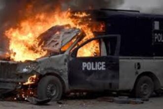 Attack On Pak Cop Car