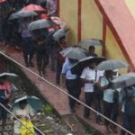 Train Stopped Due To Rain