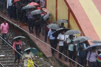 Train Stopped Due To Rain