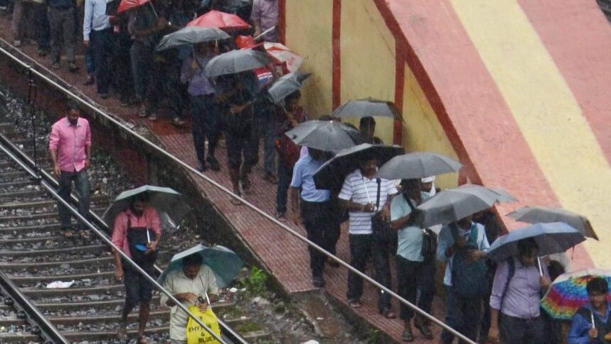 Train Stopped Due To Rain