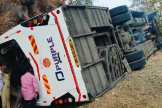 Accident of Wedding Bus