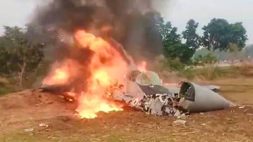 Indian Tejas Jet Crash