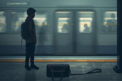 School Student Jumps