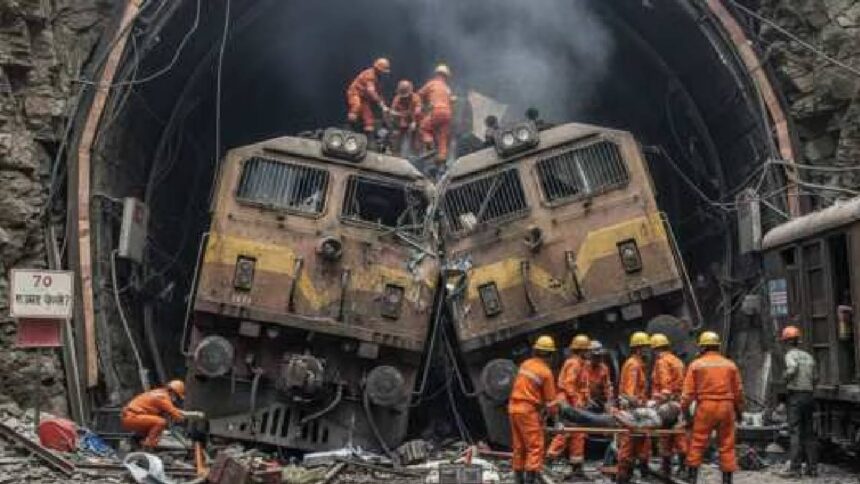 Train Accident In Tunnel