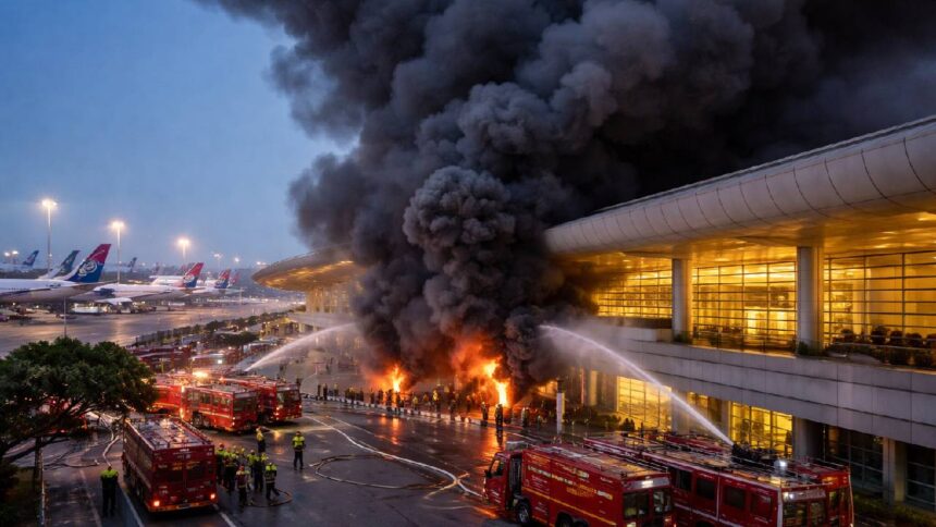Mumbai Airport Fire