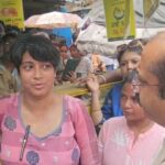 BJP Threat Woman