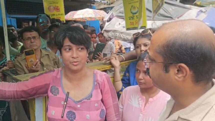 BJP Threat Woman