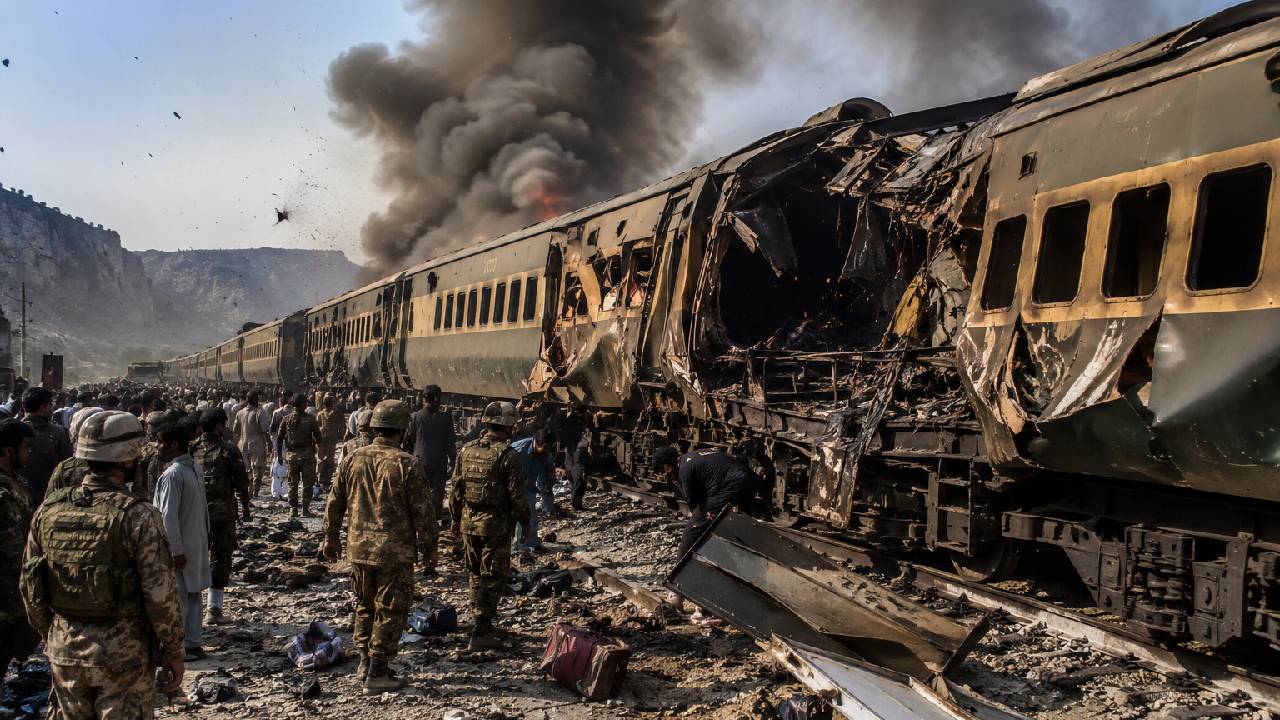 Pakistan Train Blast