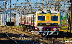 emu rake at birati railway station