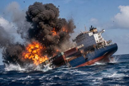 Cargo Ship Attacked