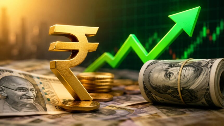 Indian Rupee Rises